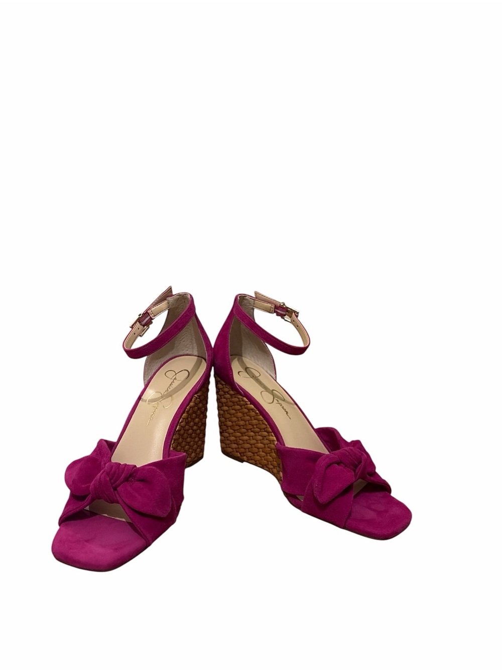 Jessica Simpson Pink Suede Wedge